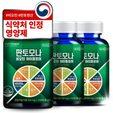 판토모나 비오틴 하이퍼포머 최적 배합 판토텐산 L시스틴 맥주효모 엽산 아연 셀레늄 영양제, 3박스 (6개월 분), 240정